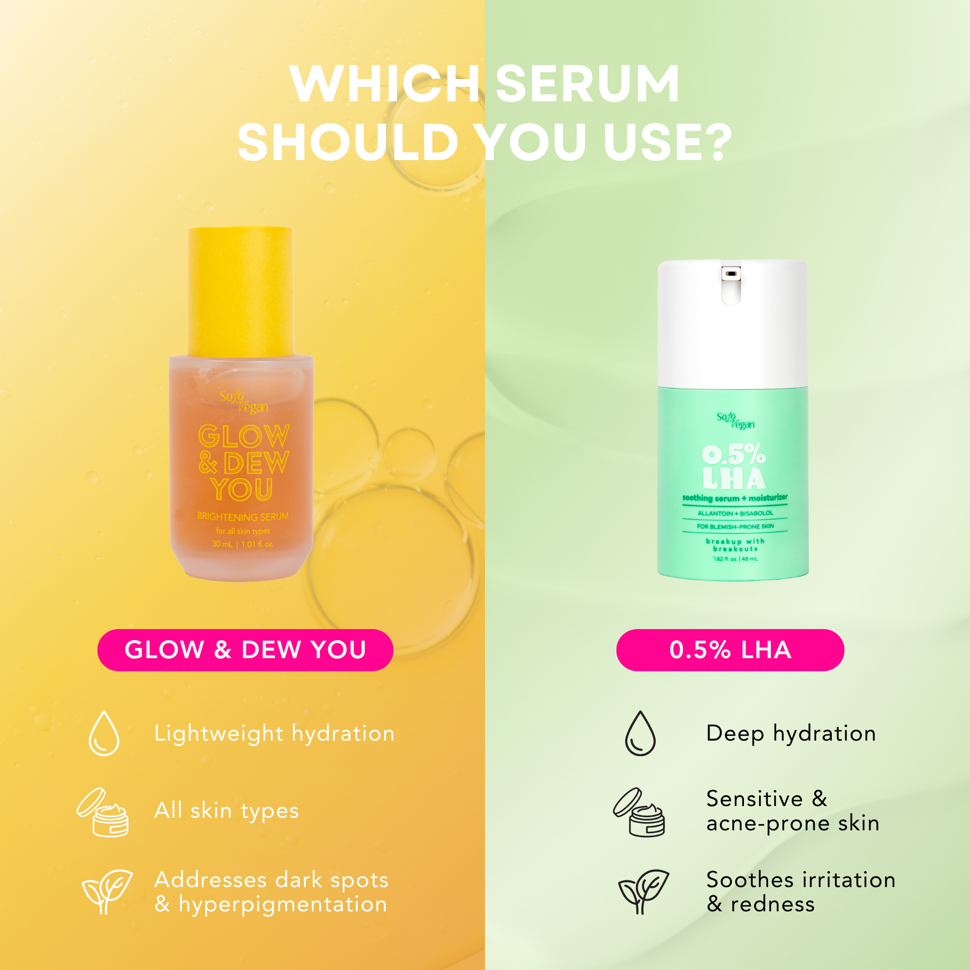 0.5% LHA Soothing Serum + Moisturizer