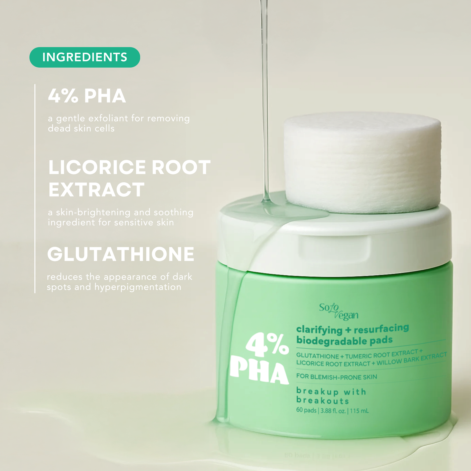 4% PHA Clarifying + Resurfacing Biodegradable Pads