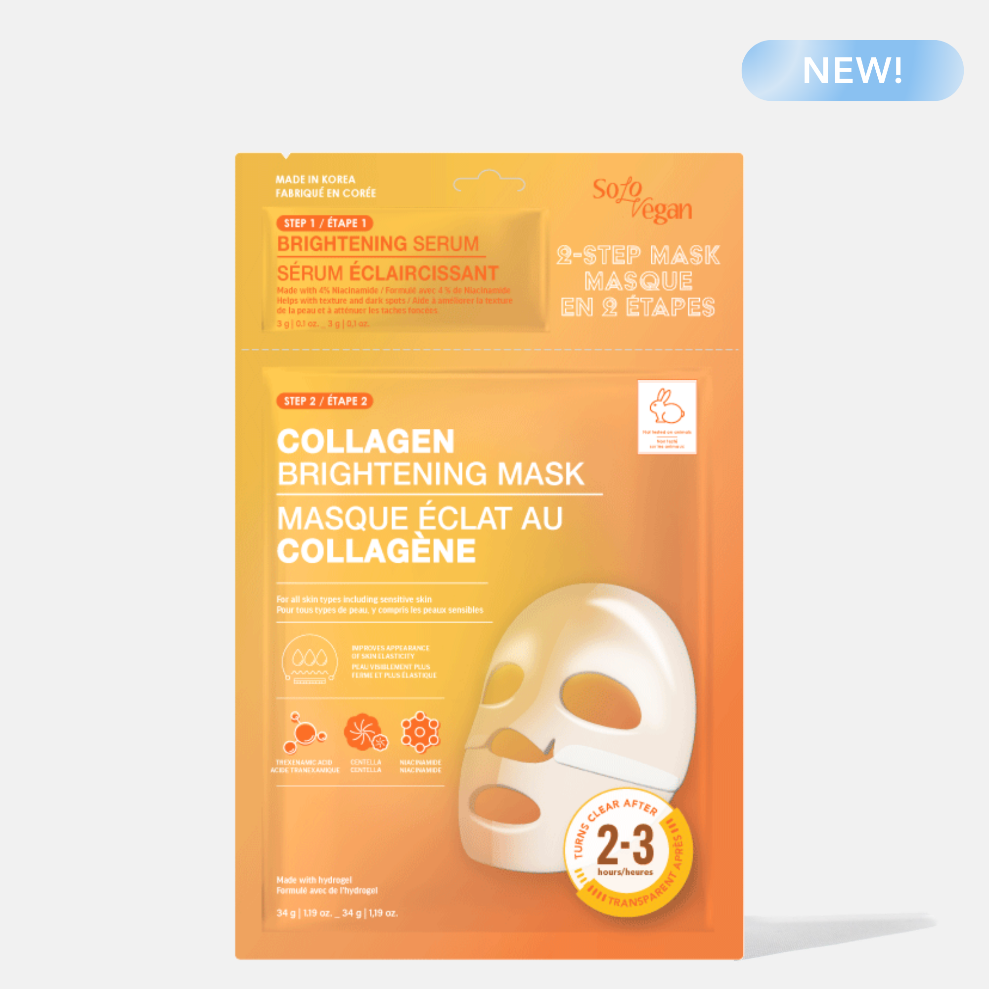 2-Step Brightening Serum + Collagen Brightening Mask