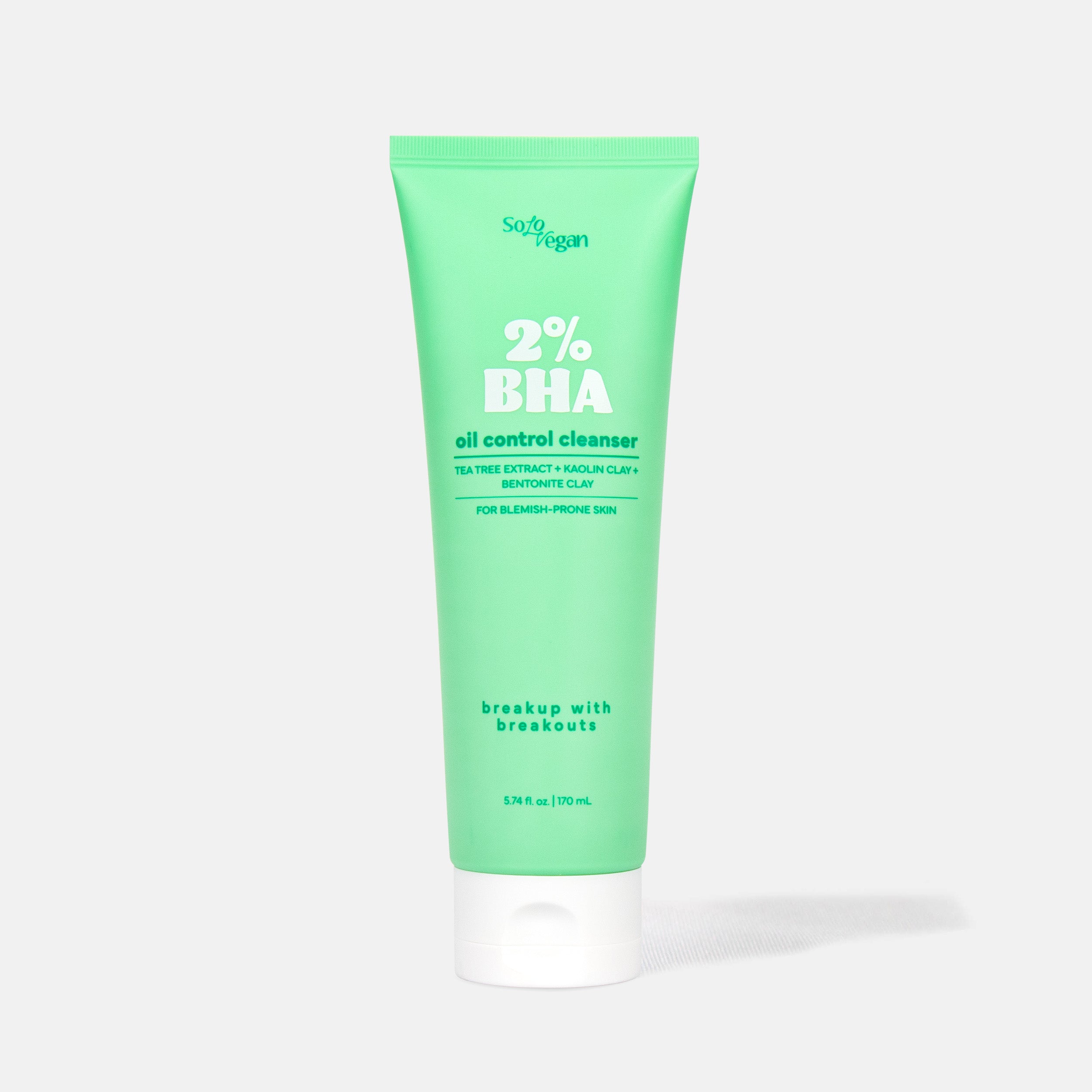 SoloVegan - Korean Skincare 2% BHA Oil Control Cleanser