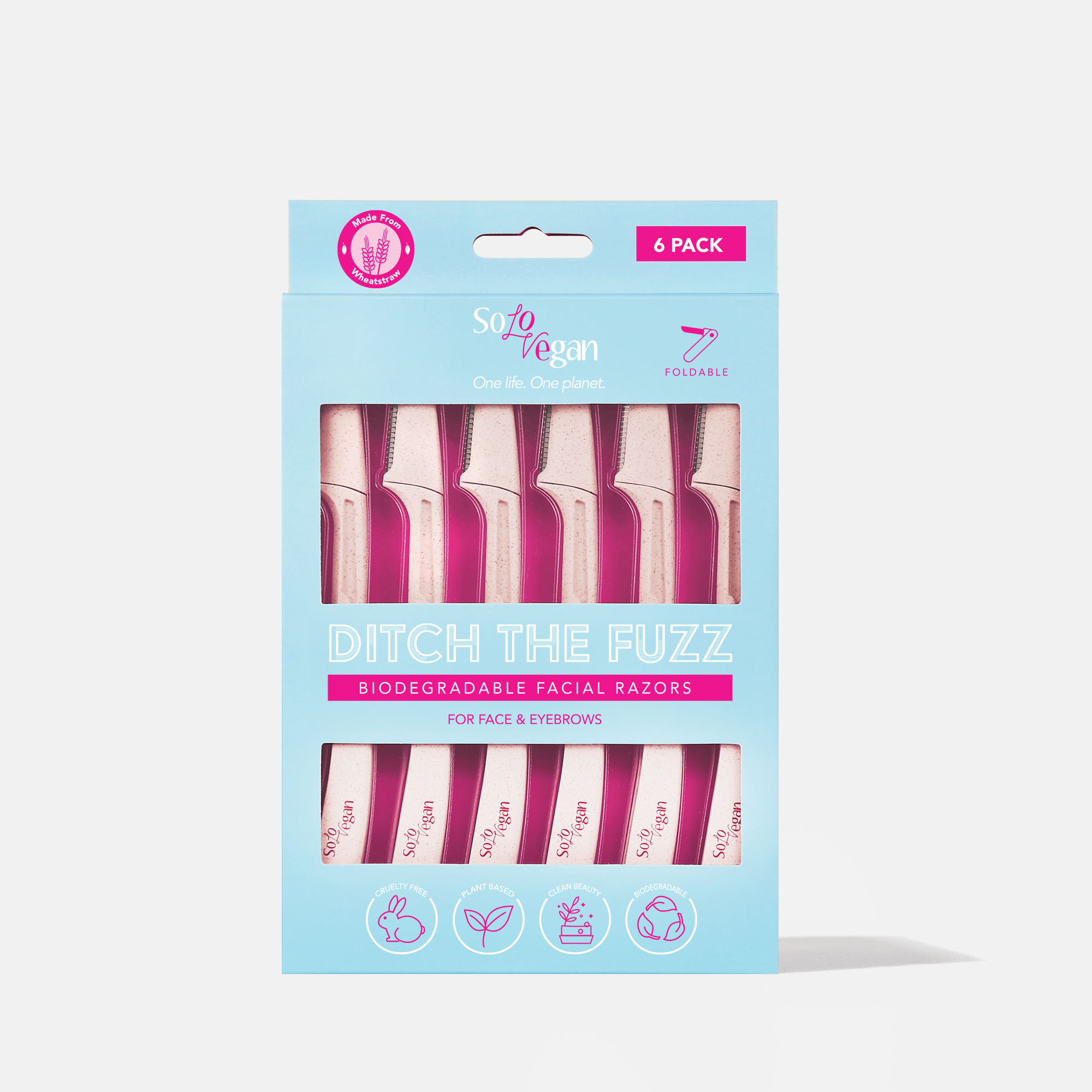 Ditch The Fuzz Biodegradable Facial Razors – SoloVegan