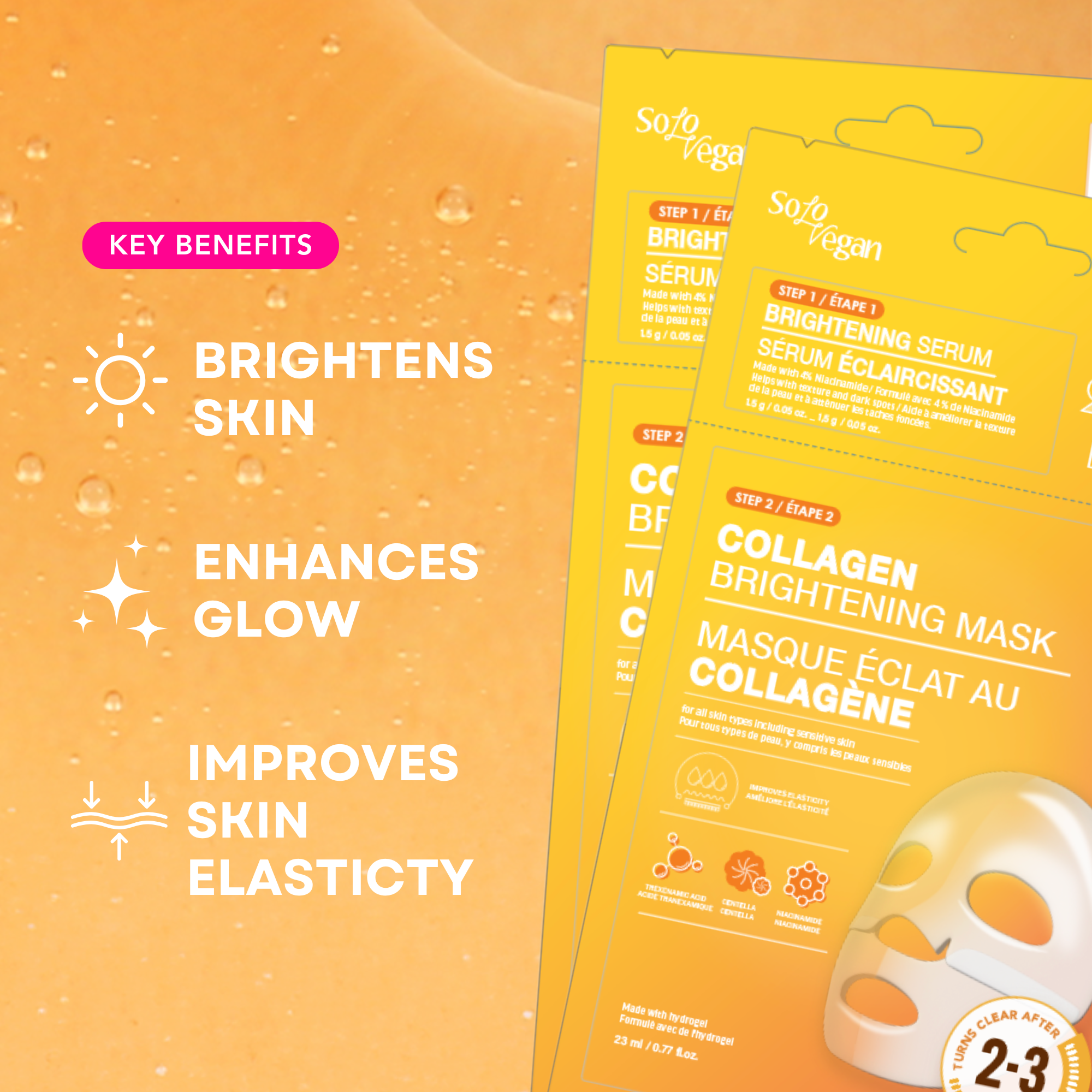 2-Step Brightening Serum + Collagen Brightening Mask