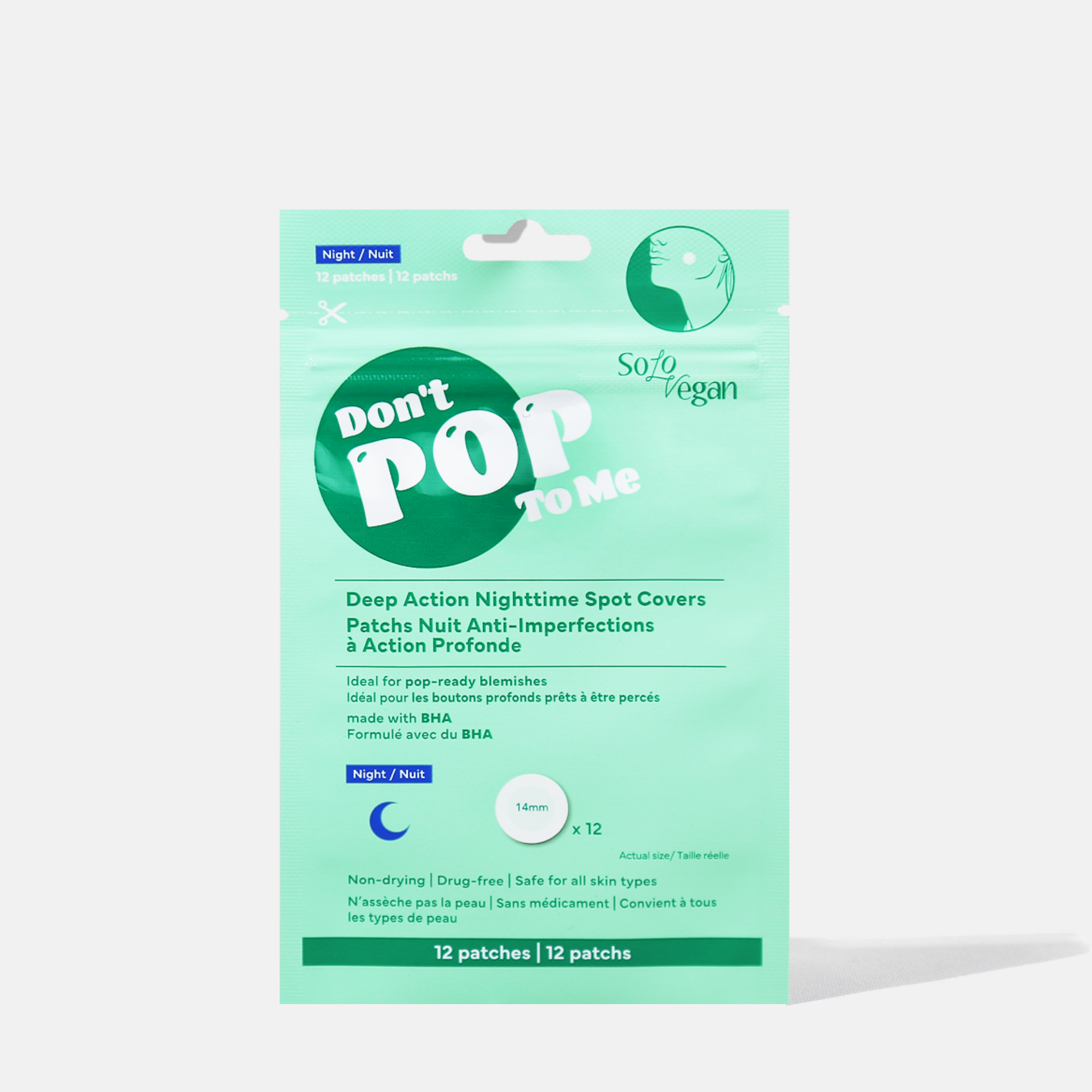 Don’t Pop to Me Deep Action Overnight Spot Covers 12ct