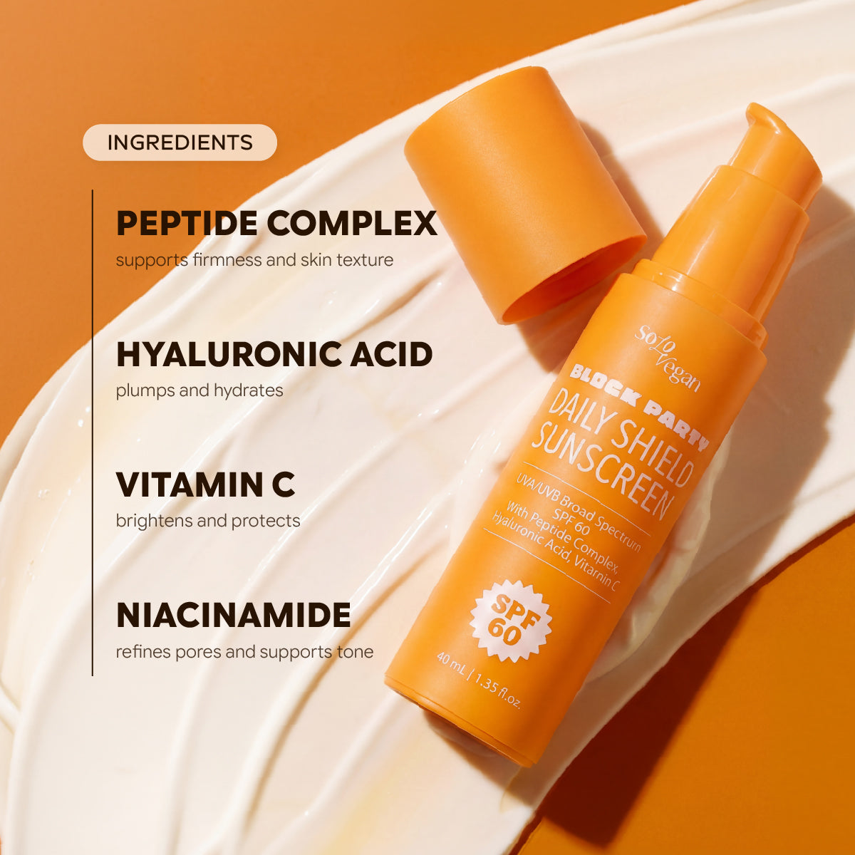 Block Party Daily Shield Sunscreen SPF 60 – SoloVegan