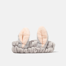  Grey Bunny Ear Spa Headbands