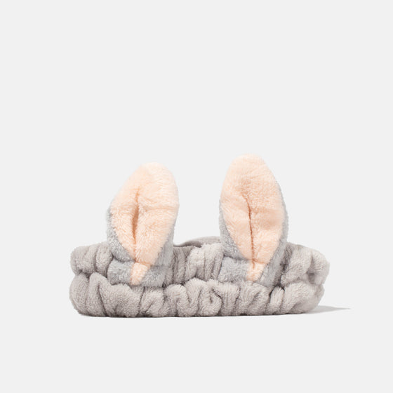 Grey Bunny Ear Spa Headbands